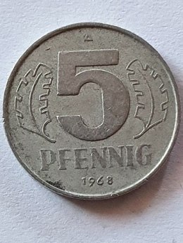 Niemcy - NRD 5 Pfenning 1968 r