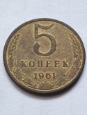 Rosja 5 Kopiejek 1961 r