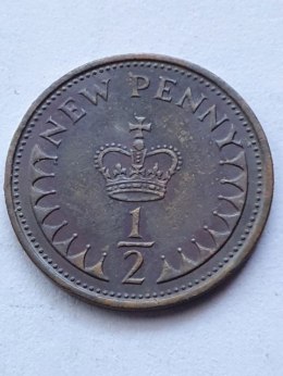 Wielka Brytania 1/2 Penny 1971 r