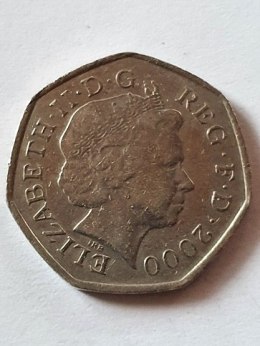 Wielka Brytania 50 pence 2000 r