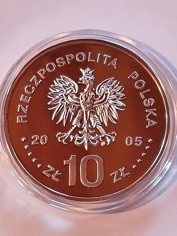 10 zł August ll Mocny 2005 r