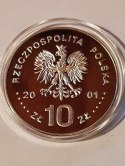 10 zł Jan lll Sobieski 2001 r półpostac