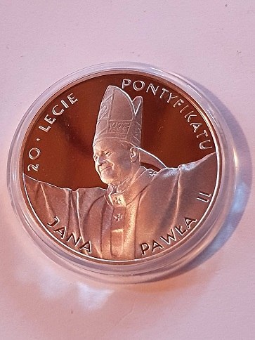 10 zł XX-Lecie Pontyfikatu 1998 r