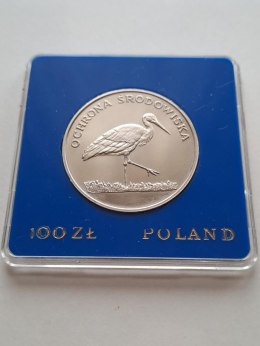 100 zł Ochrona Środowiska Bocian 1982 r