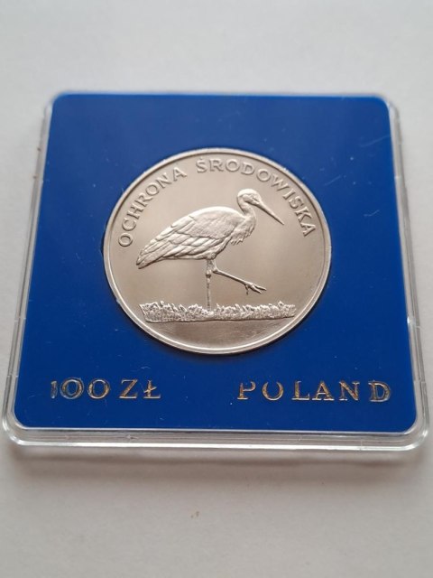 100 zł Ochrona Środowiska Bocian 1982 r