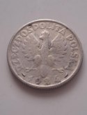 2 zł Żniwiarka 1924 r róg i pochodnia