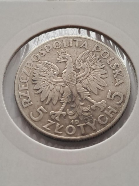 5 zł Głowa Kobiety 1933 r