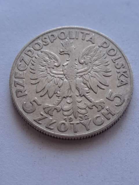 5 zł Głowa Kobiety 1932 r