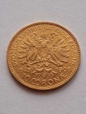 Austria 10 Koron 1848 - 1908 r
