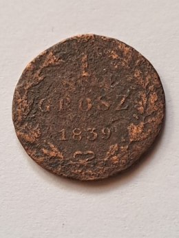 Królestwo Polskie 1 Grosz Polski 1839 r ALp