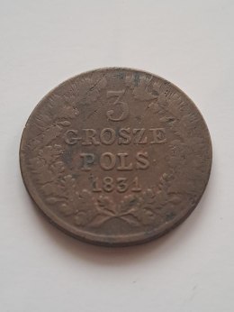 Królestwo Polskie 3 Grosze Polskie 1831 r