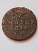 Księstwo Warszawskie 3 Grosze 1812 r ALp