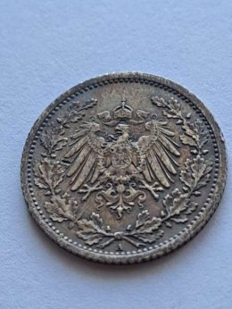 Niemcy 1/2 Marki Wilhelm II 1907 r A