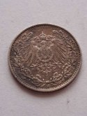 Niemcy 1/2 Marki Wilhelm II 1907 r J