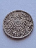 Niemcy 1/2 Marki Wilhelm II 1918 r A