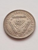 Suid Afrika 3 pensy Elżbieta II 1954 r