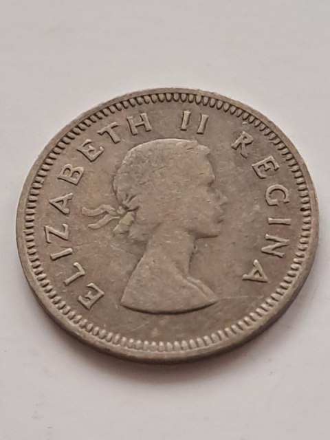 Suid Afrika 3 pensy Elżbieta II 1956 r
