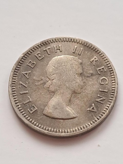 Suid Afrika 3 pensy Elżbieta II 1957 r