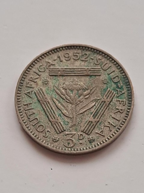 Suid Afrika 3 pensy Jerzy VI 1952 r