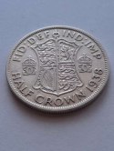 Wielka Brytania 1/2 Crown Jerzy VI 1938 r