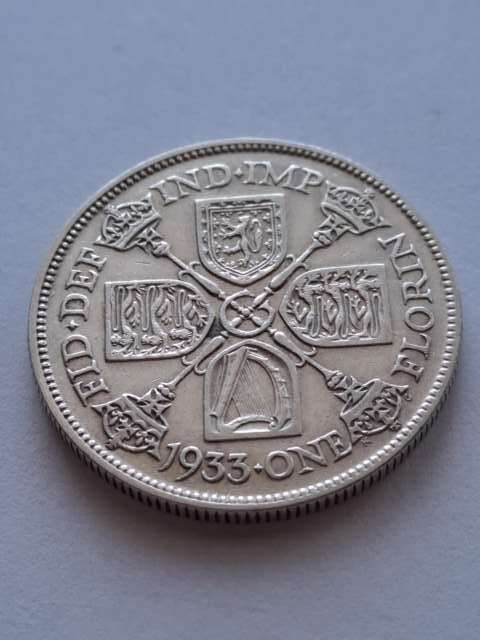 Wielka Brytania 1 Florin Jerzy V 1933 r