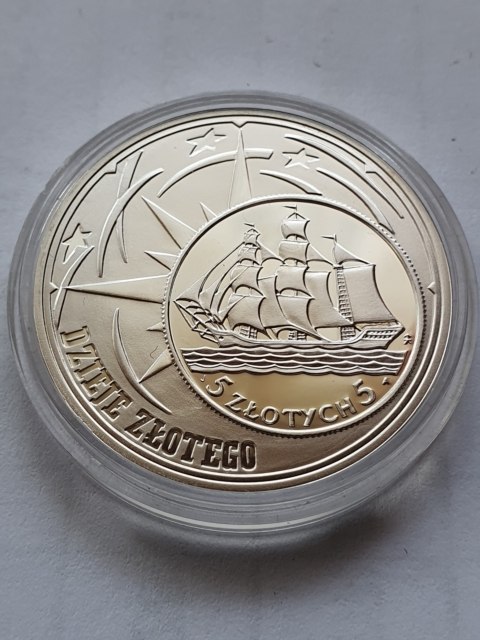 10 zł Dzieje Złotego Żaglowiec 2005 r