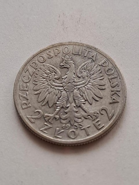 2 zł Głowa Kobiety 1933 r