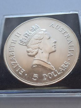 Australia 5 Dolarów Kookaburra 1990 r