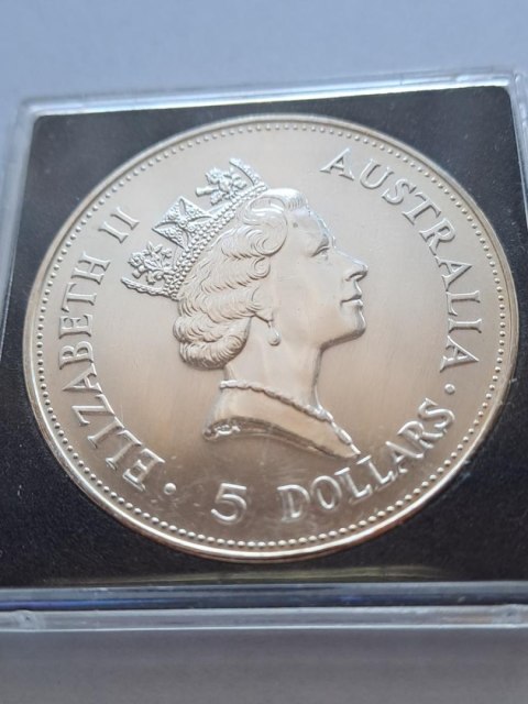 Australia 5 Dolarów Kookaburra 1990 r
