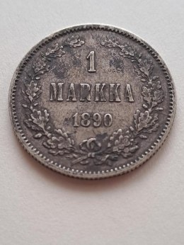 Finlandia 1 Markka Aleksander II1890 r