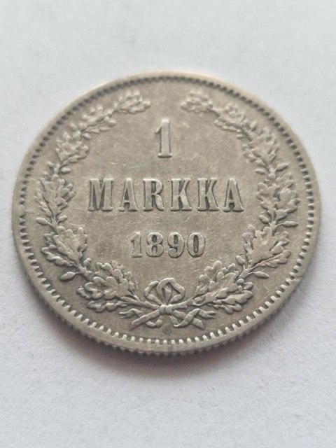 Finlandia 1 Markka Aleksander II1890 r