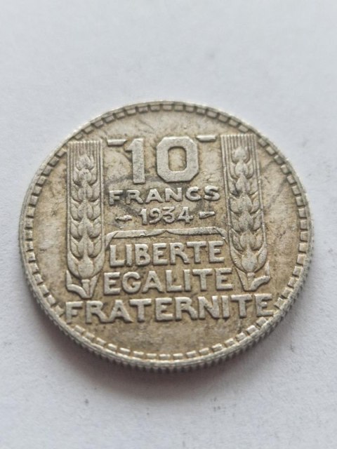 Francja 10 Franków Trzecia Republika 1934 r