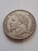 Francja 5 Franków Napoleon III 1869 r
