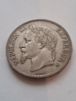 Francja 5 Franków Napoleon III 1869 r