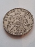 Francja 5 Franków Napoleon III 1869 r