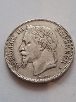 Francja 5 Franków Napoleon III 1870 r