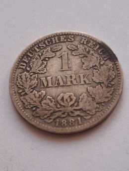 Niemcy 1 Marka Wilhelm I 1881 r D