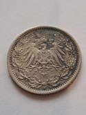 Niemcy 1/2 Marki Wilhelm II 1915 r A