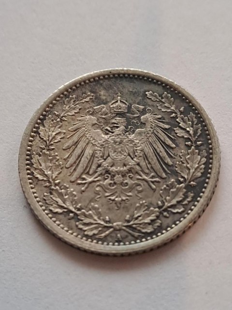 Niemcy 1/2 Marki Wilhelm II 1915 r A