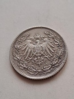 Niemcy 1/2 Marki Wilhelm II 1915 r F
