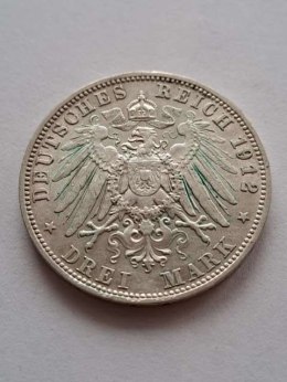 Niemcy 3 Marki Bayern 1912 r