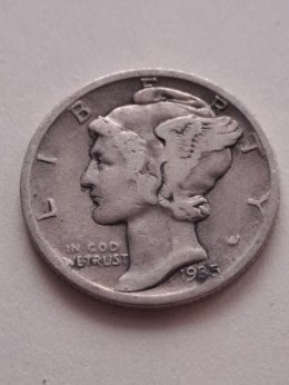 USA 10 Centów Mercury 1935 r