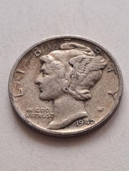 USA 10 Centów Mercury 1942 r