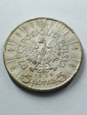 5 zł Józef Piłsudski 1938 r rzadszy 5 zł Józef Piłsudski 1938 r rzadszy