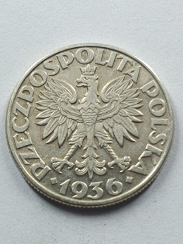 2 zł Żaglowiec 1936 r