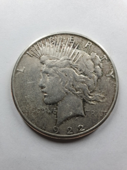 USA Dollar Peace 1922 r Litera S