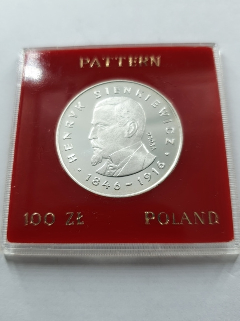 100 zł Henryk Sienkiewicz 1977 r próba 100 zł Henryk Sienkiewicz 1977 r próba