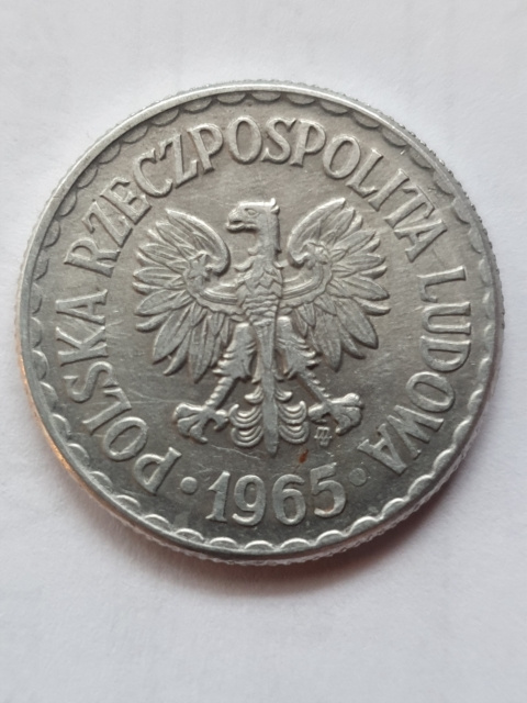1 złoty 1965 r 1 złoty 1965 r
