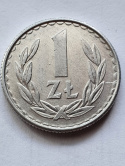 1 złoty 1986 r destrukt niedobity awers 1 złoty 1986 r destrukt niedobity awers