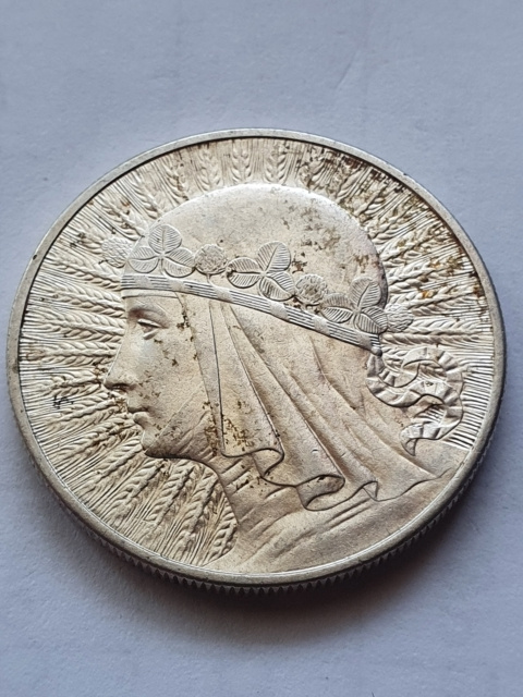 10 zł Głowa Kobiety 1932 r bez znaku 10 zł Głowa Kobiety 1932 r bez znaku